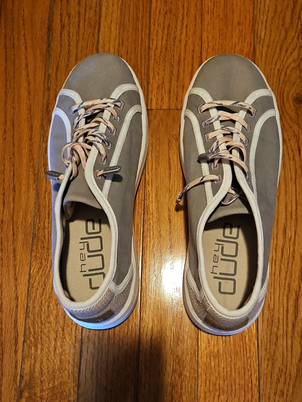 Womens Gray Hey Dude Slip On Sneakers